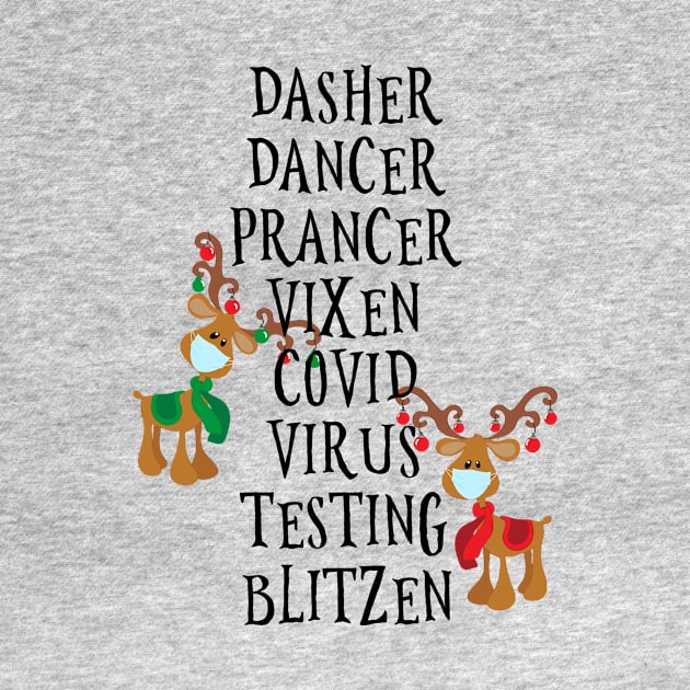 Funny Christmas 2020 Reindeer Names by ColorFlowCreations